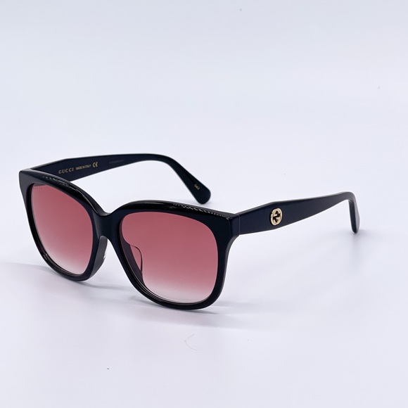NEW GUCCI GG0800SA 002 CAT EYE BLACK RED SUNGLASSES GUCCI - Picture 7 of 15
